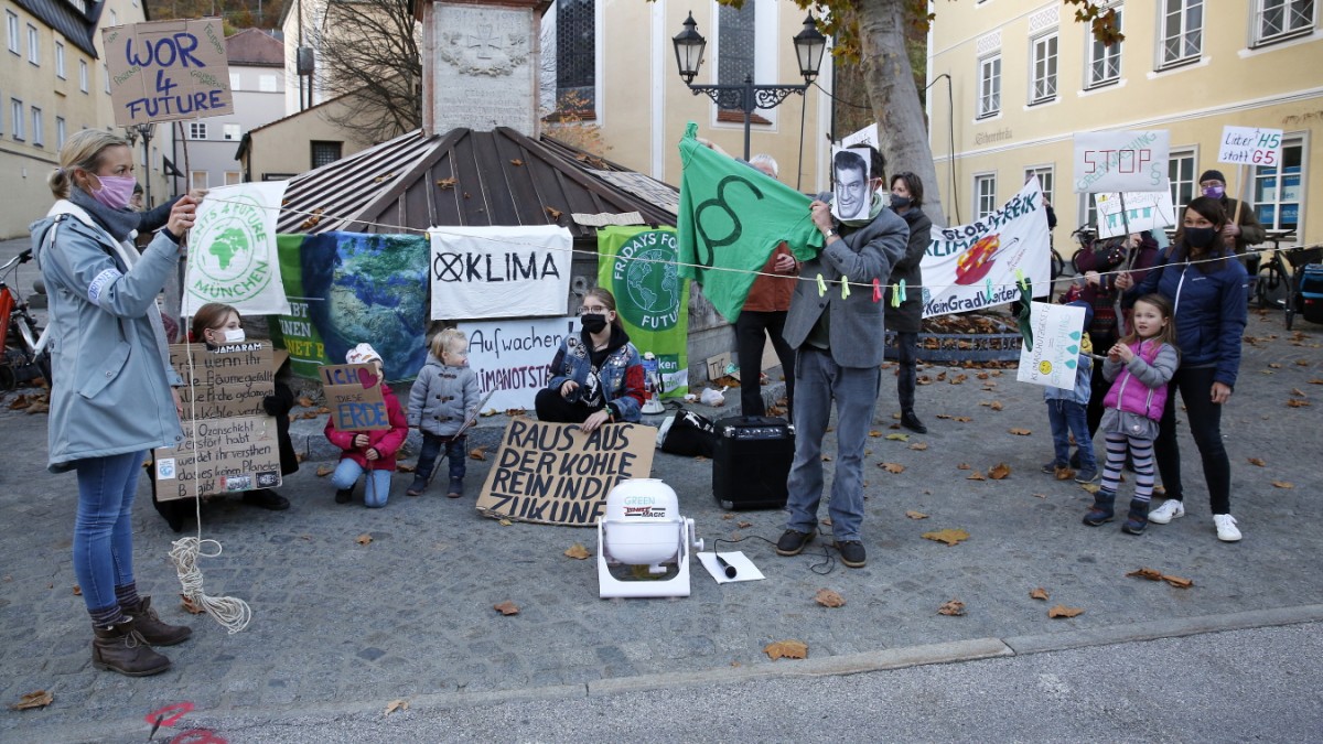 WOR4F demonstriert gegen das bayerische Klimaschutzgesetz – 10.11.2020