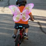 Kind auf Fahrrad
