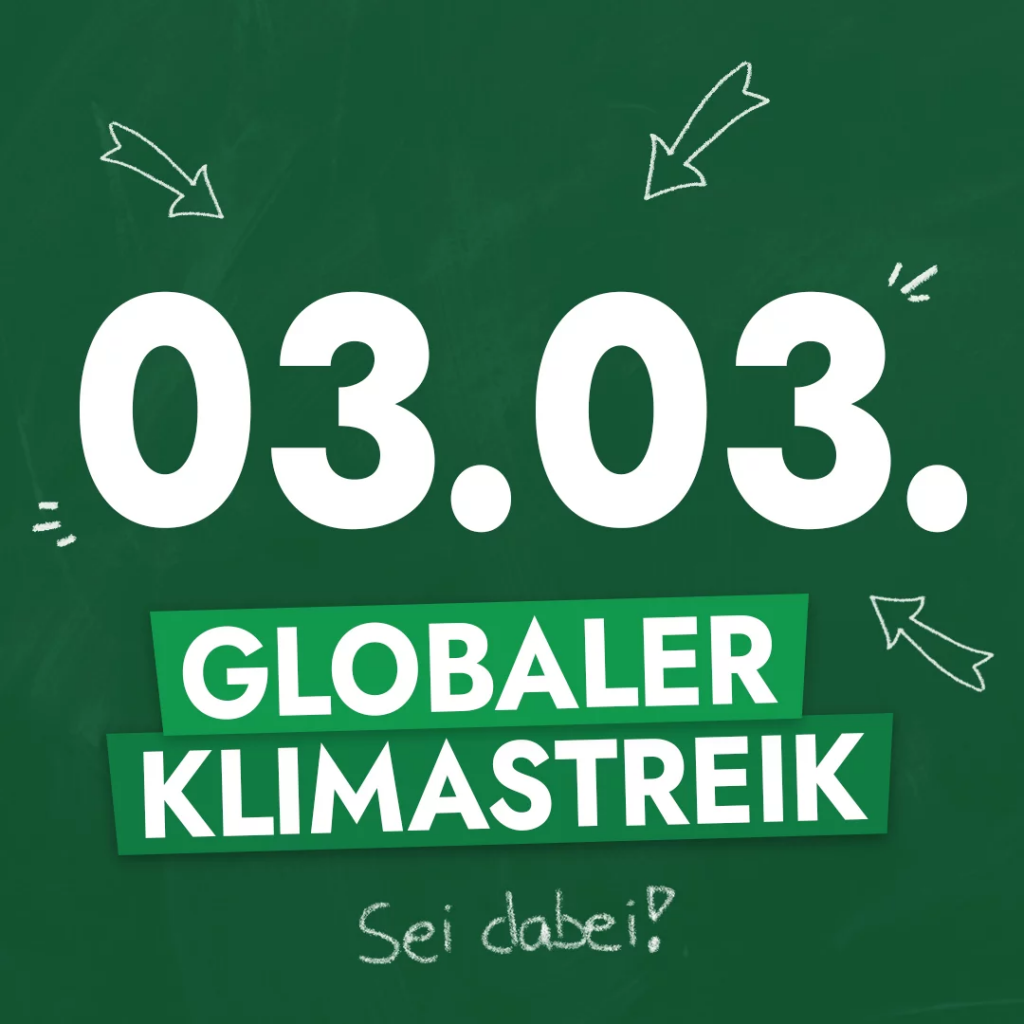 Sharepic Klimastreik 3.3.